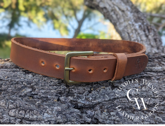 Men's Basic Light Brown Belt