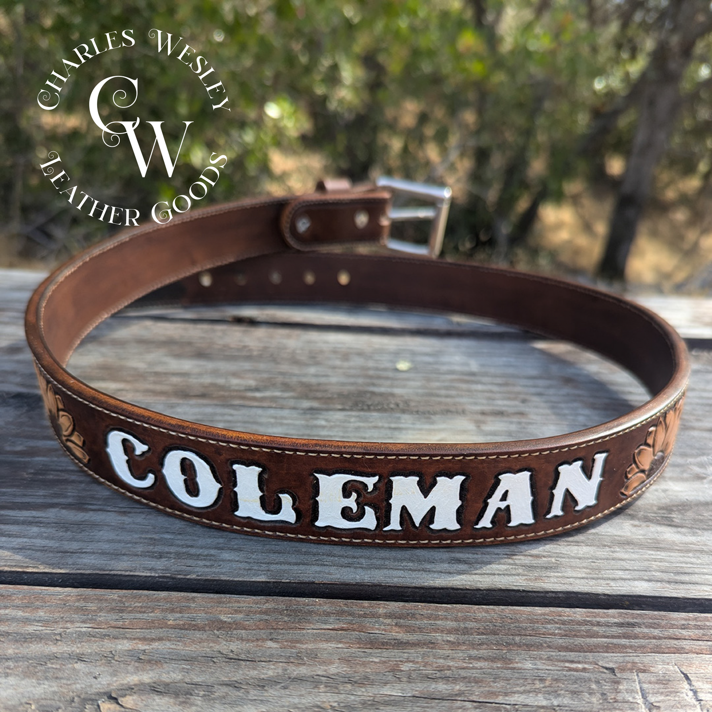 Custom Western Sunflower Belt