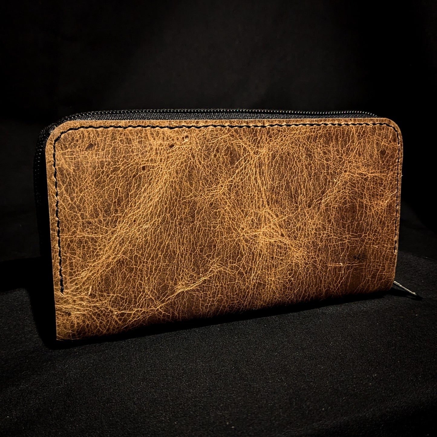 Brown Pull-Up Leather Wallet