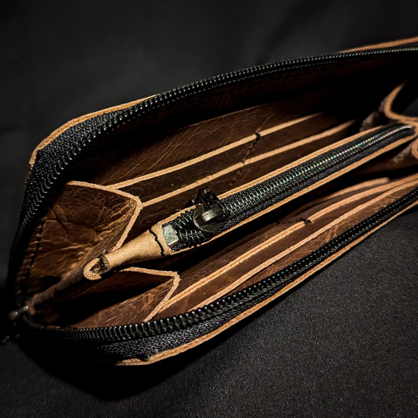 Brown Pull-Up Leather Wallet